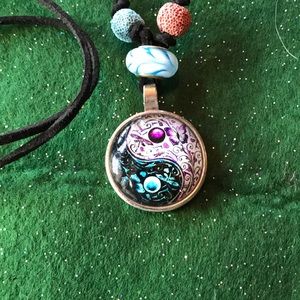 Cosmic YinYang Diffuser Necklace